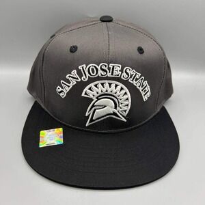 Vintage San Jose State Spartans Hat Men Gray NCAA Eclipse Snap Back Cap New